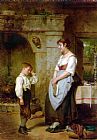 Leon Caille Canvas Paintings - The Lesson